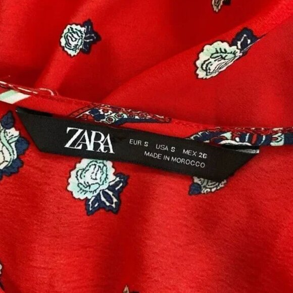 ZARA Asymmetrical Printed Top - Picture 7 of 14